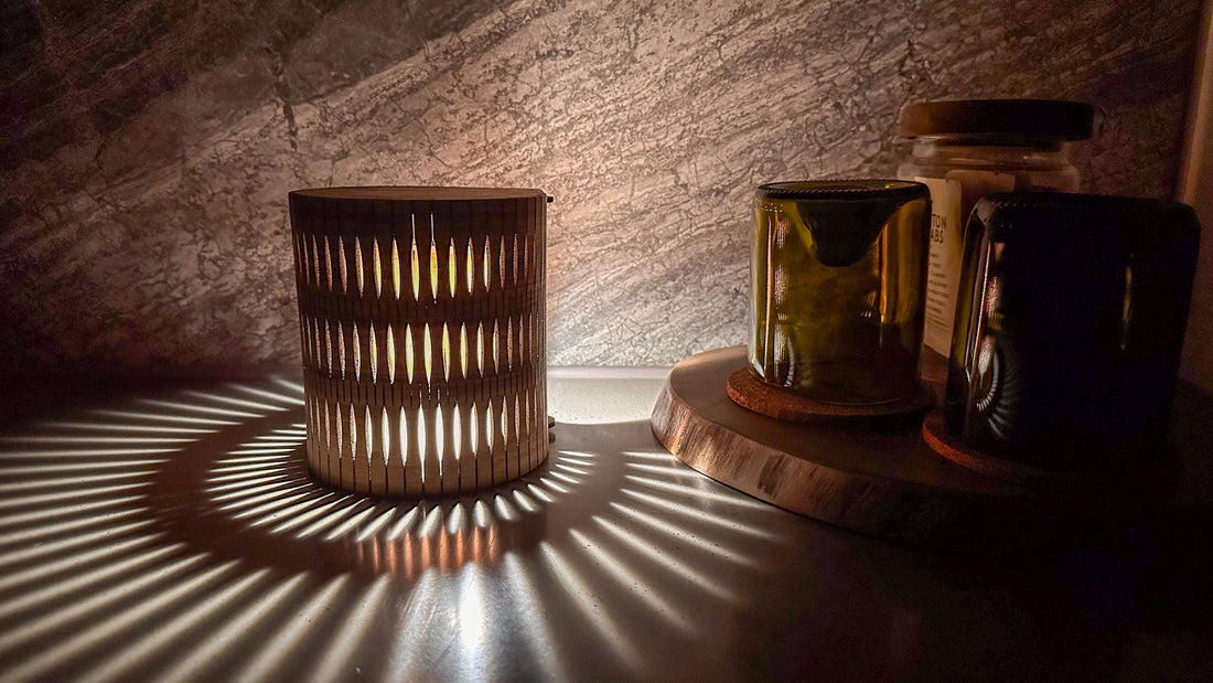 Decorative lighting creating a warm atmosphere in a contemporary Australian dining room.