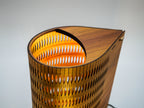 Droplet Lamp in blackwood timber top detail