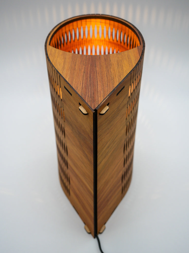 Droplet Lamp in blackwood timber