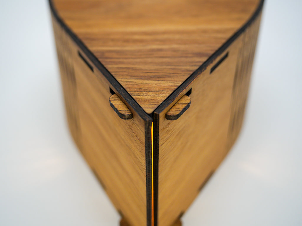 Portable Droplet Lamp in blackwood timber from RS Studio detail