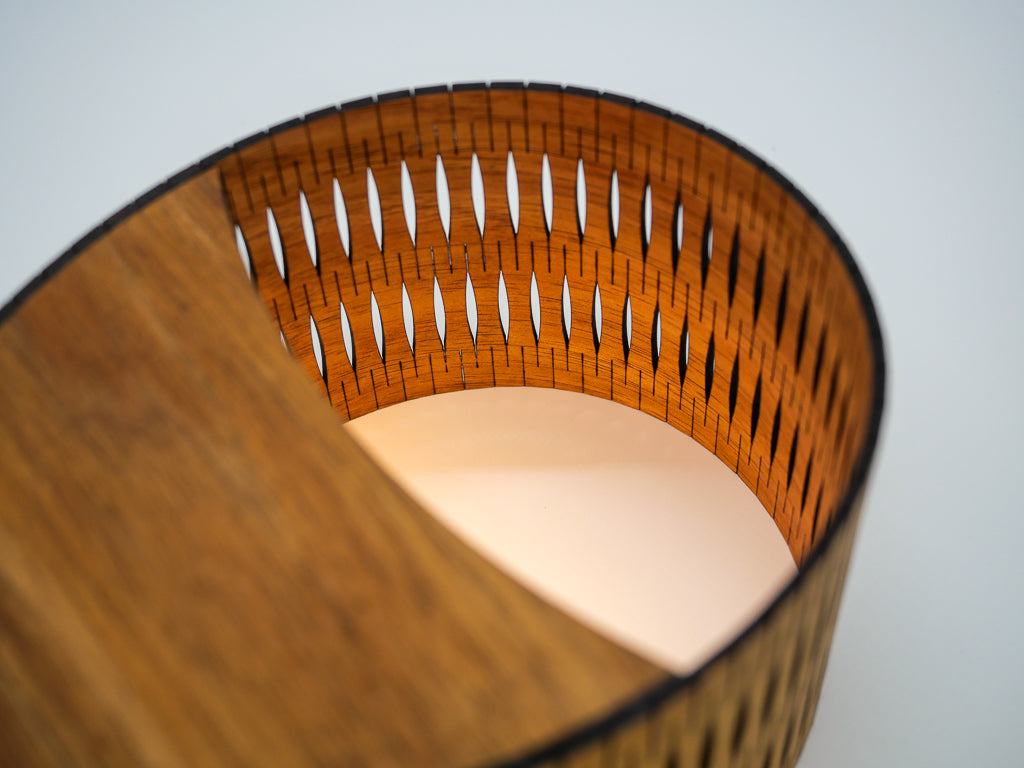 Portable Droplet Lamp in blackwood timber from RS Studio inside detail